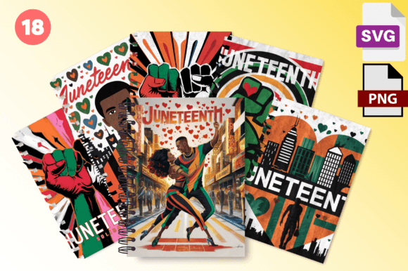Download Juneteenth Graphics Set Celebrate Color - Graphics set Collection