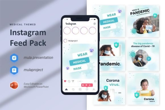 Download Medical - Instagram Feed Template - Feed Collection