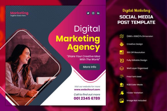 Download Digital Marketing Social Media Post - Media post Collection