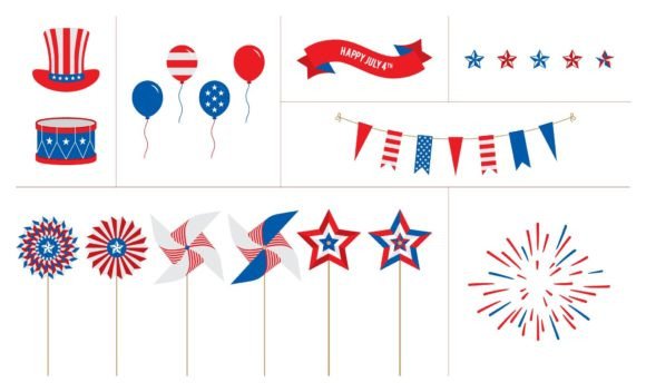 Download July 4th Graphics Set - Graphics set Collection