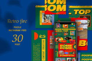 Download Retro-fire Puzzle Instagram Feed - Feed Collection