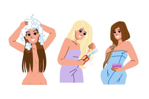 Download Hair Care Woman Vector - Vector Collection