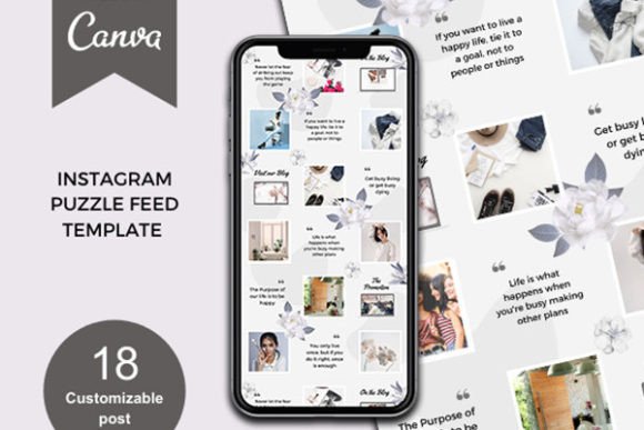 Download PUZZLE INSTAGRAM FEED 18 FEED SOFT WHITE - Feed Collection