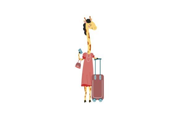 Download Traveling Slender Giraffe Girl with Suit - Slender Collection
