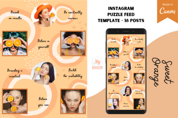 Download Canva Instagram Puzzle Feed Template - Feed Collection