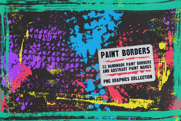 Download Paint Borders and More Graphics Set - Graphics set Collection