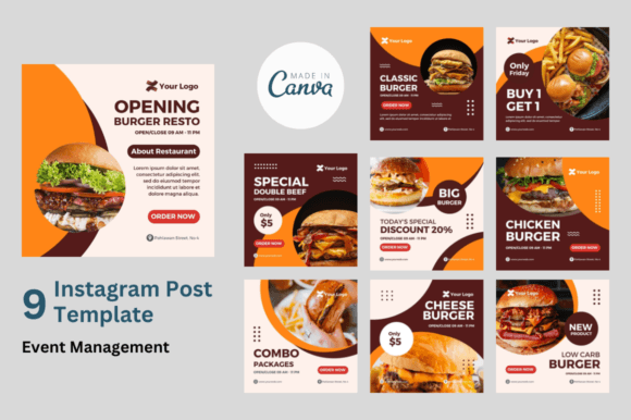 Download Social Media Feed for Burger - Feed Collection