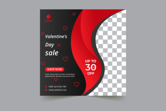 Download Valentine's Day Sale Social Post Banner - Social post Collection
