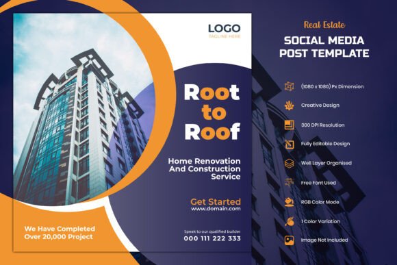 Download Real Estate IG Social Media Post Design - Media post Collection