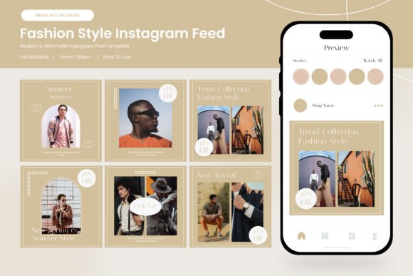 Download Set Instagram Feed  Aesthetic Figma - Feed Collection