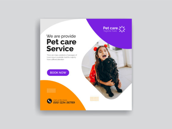 Download Pet Care Social Media Post Ads Banner - Media post Collection