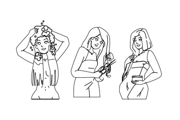 Download Hair Care Woman Vector - Vector Collection