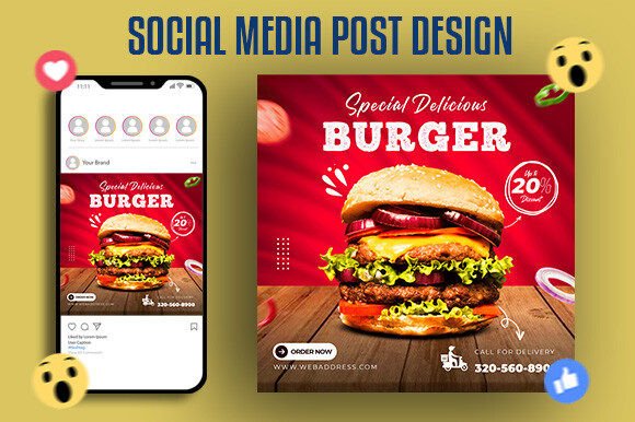Download Modern Delicious Food Menu Social Post - Social post Collection