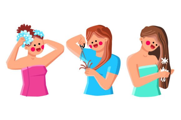 Download Hair Care Woman Vector - Vector Collection